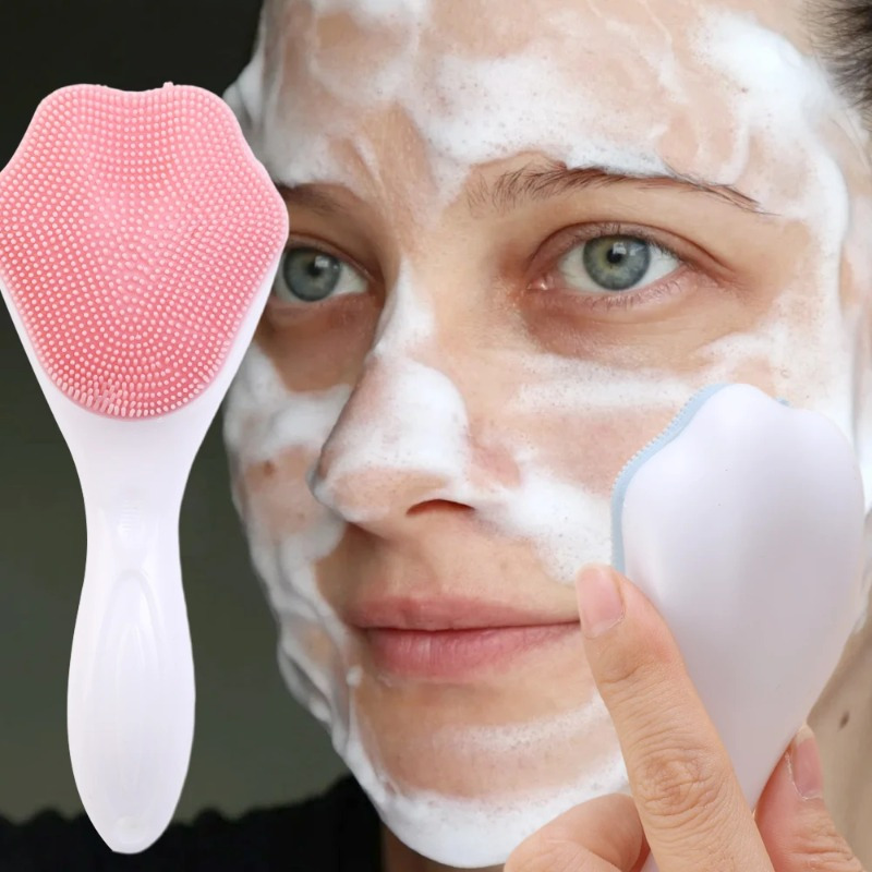 Makeup Beauty Ro - Brosse nettoyante faciale en silicone, nettoyant