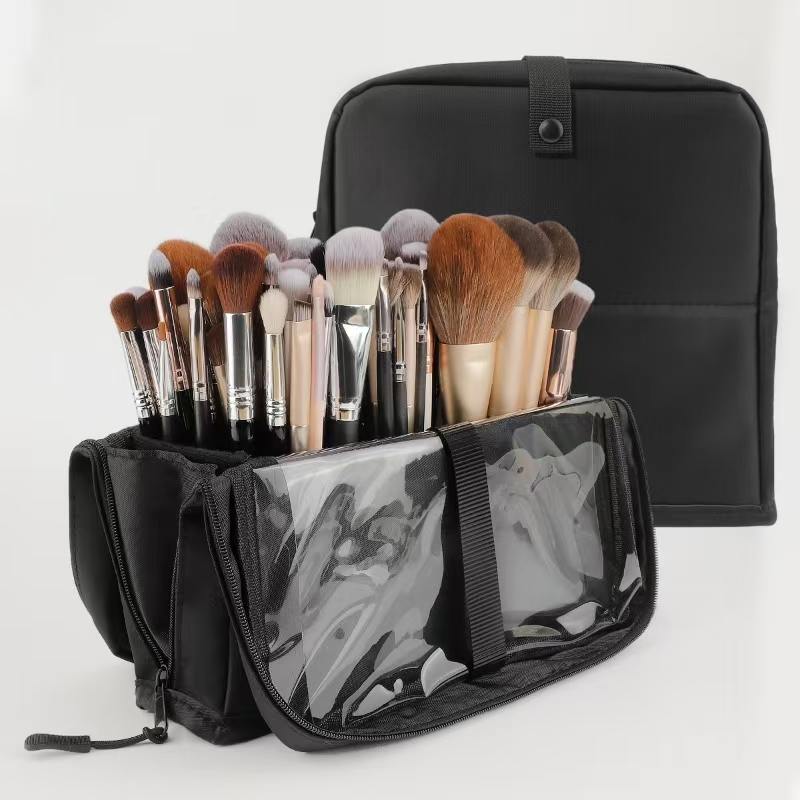 Beauty Makeup Background - Grand sac de maquillage pliable noir,