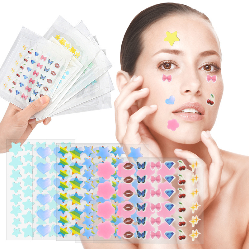 Beauty For Makeup - Patch anti-acné de dessin animé coloré,