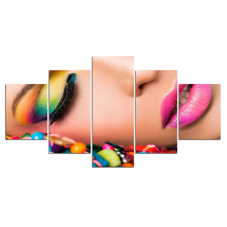 Beauty Makeup Hd - Affiches en toile d'art mural d'impression