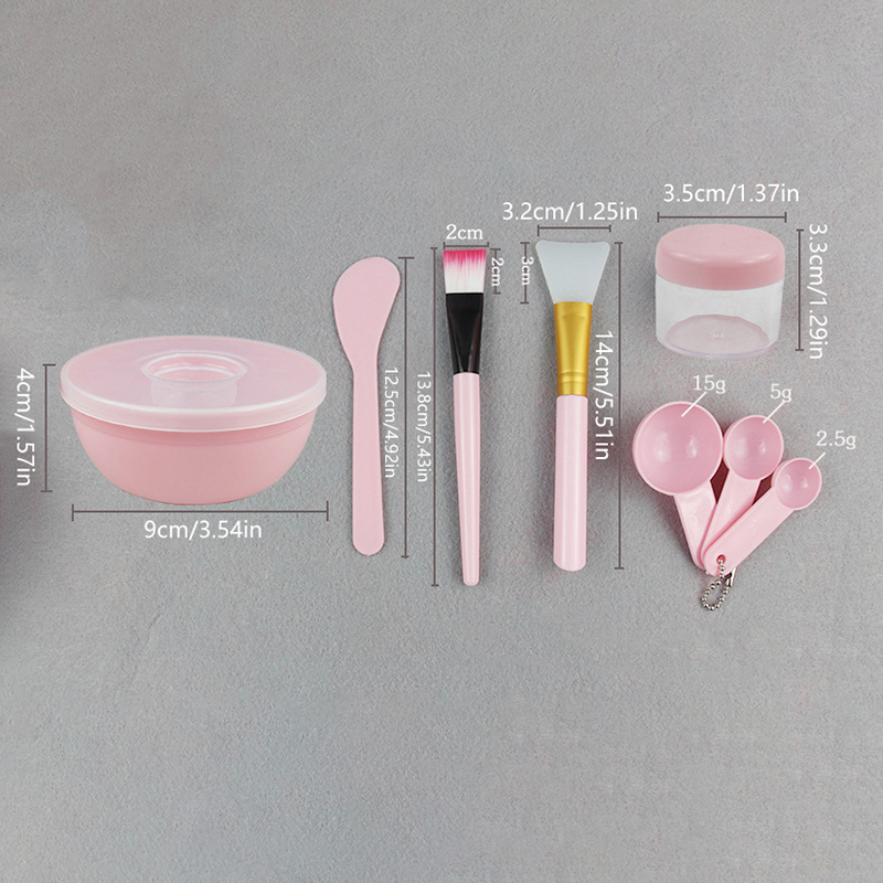Makeup Beauty Set - Ensemble de brosses faciales, bol, cuillère