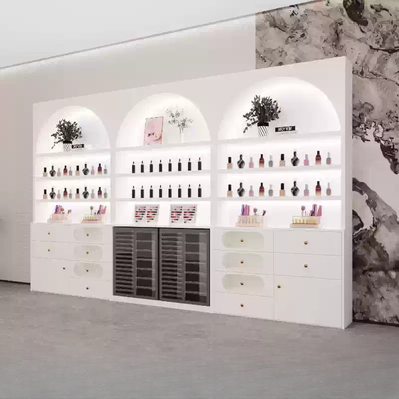 Gel Nail Polish - Vitrines de présentation de cosmétiques sur