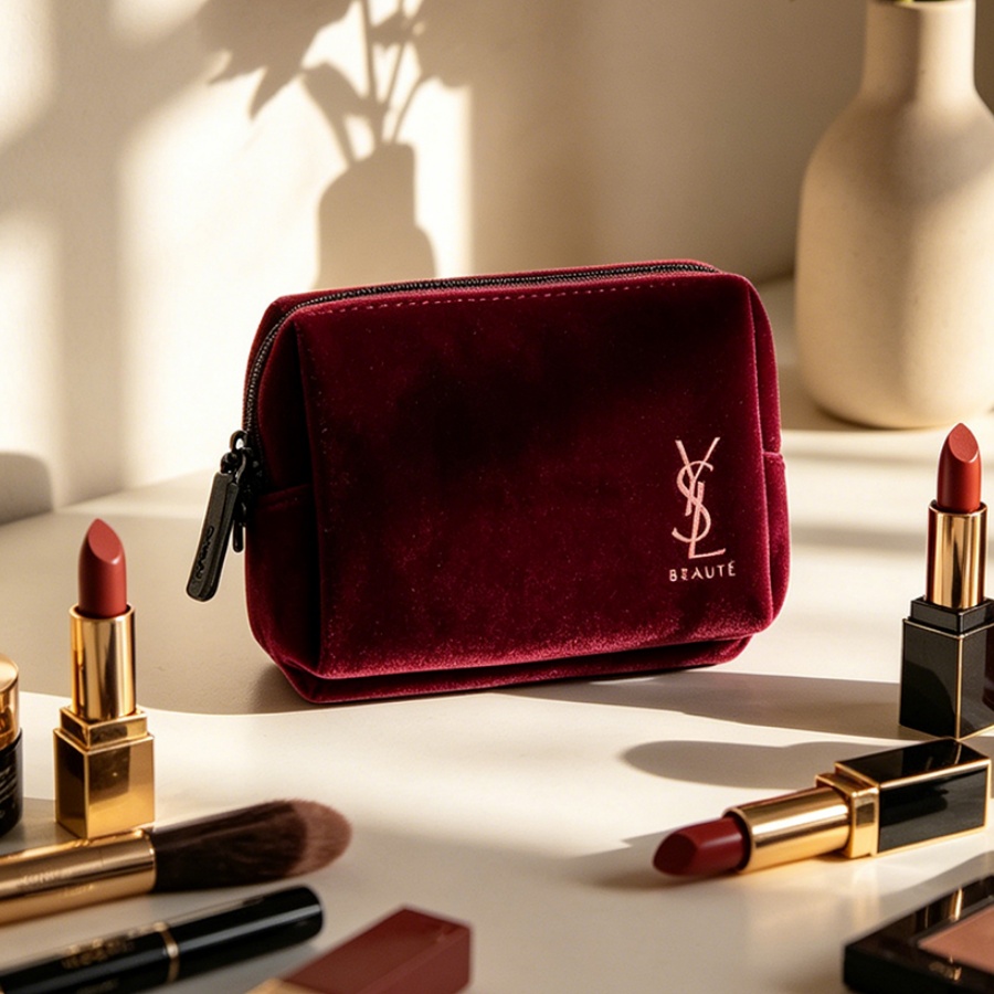Ysl Beauty Makeup Bag - Sac à cosmétiques carré portable en