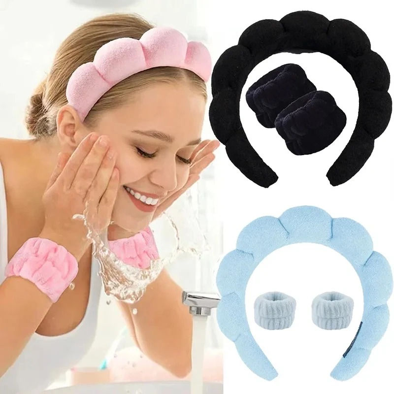 Makeup Beauty Set - Ensemble de bandeaux de lavage élégants,
