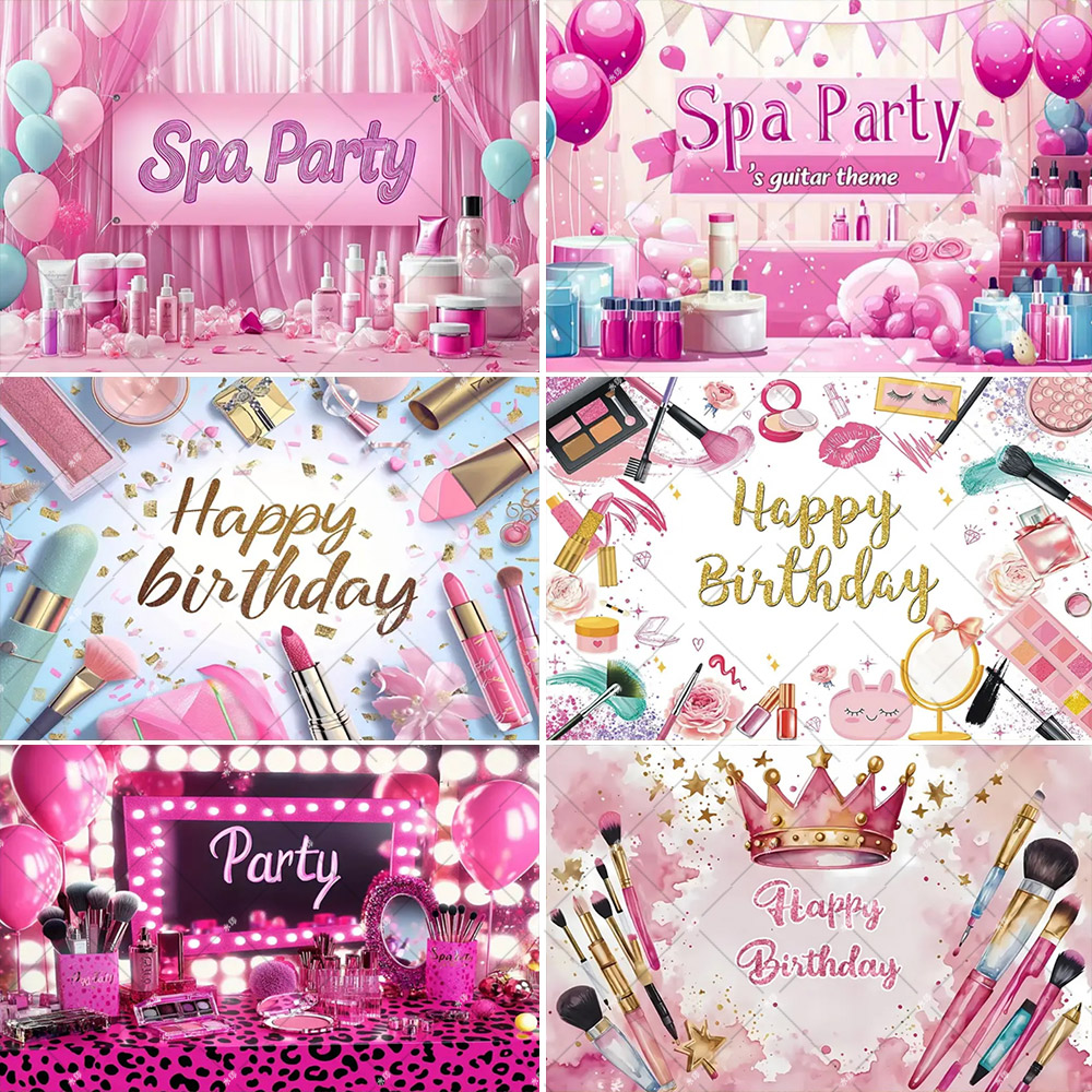 Makeup Beauty House - Banderole Rose Personnalisée pour ixd'Anniversaire, Maquillage,