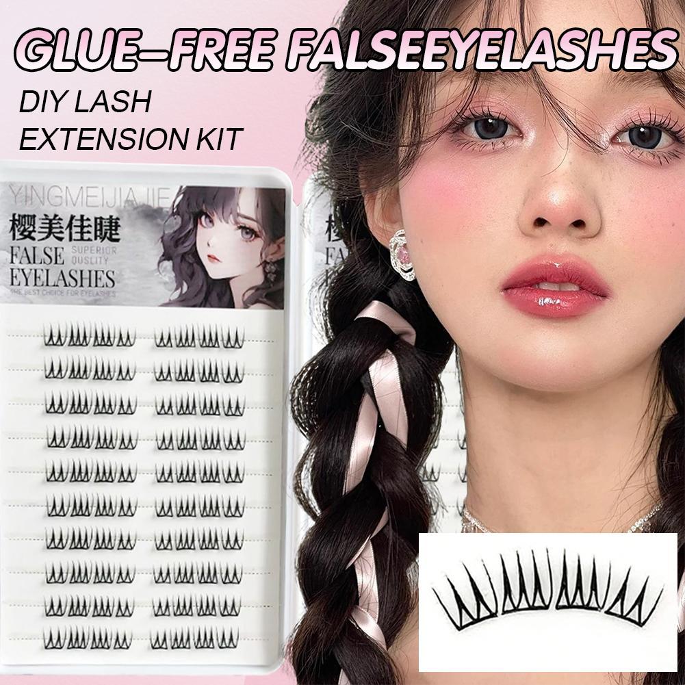 Beauty Makeup Look - Faux-cils auto-adhésifs individuels, aspect naturel, sans