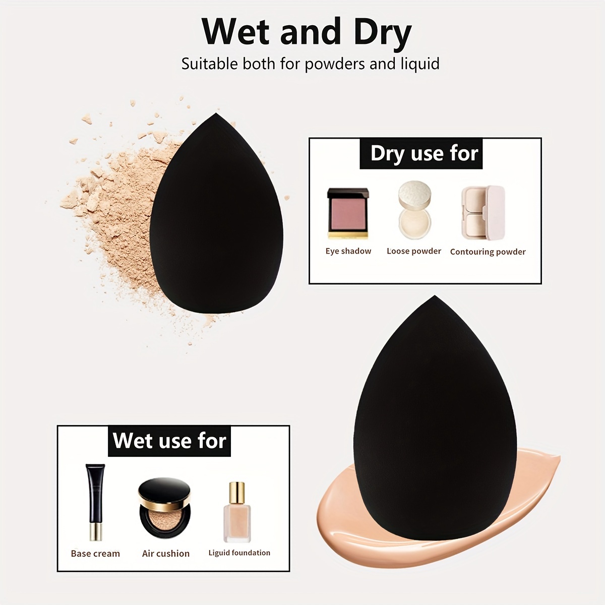 8 pièces beauté oeuf maquillag - Beauty Bay Makeup avis et prix