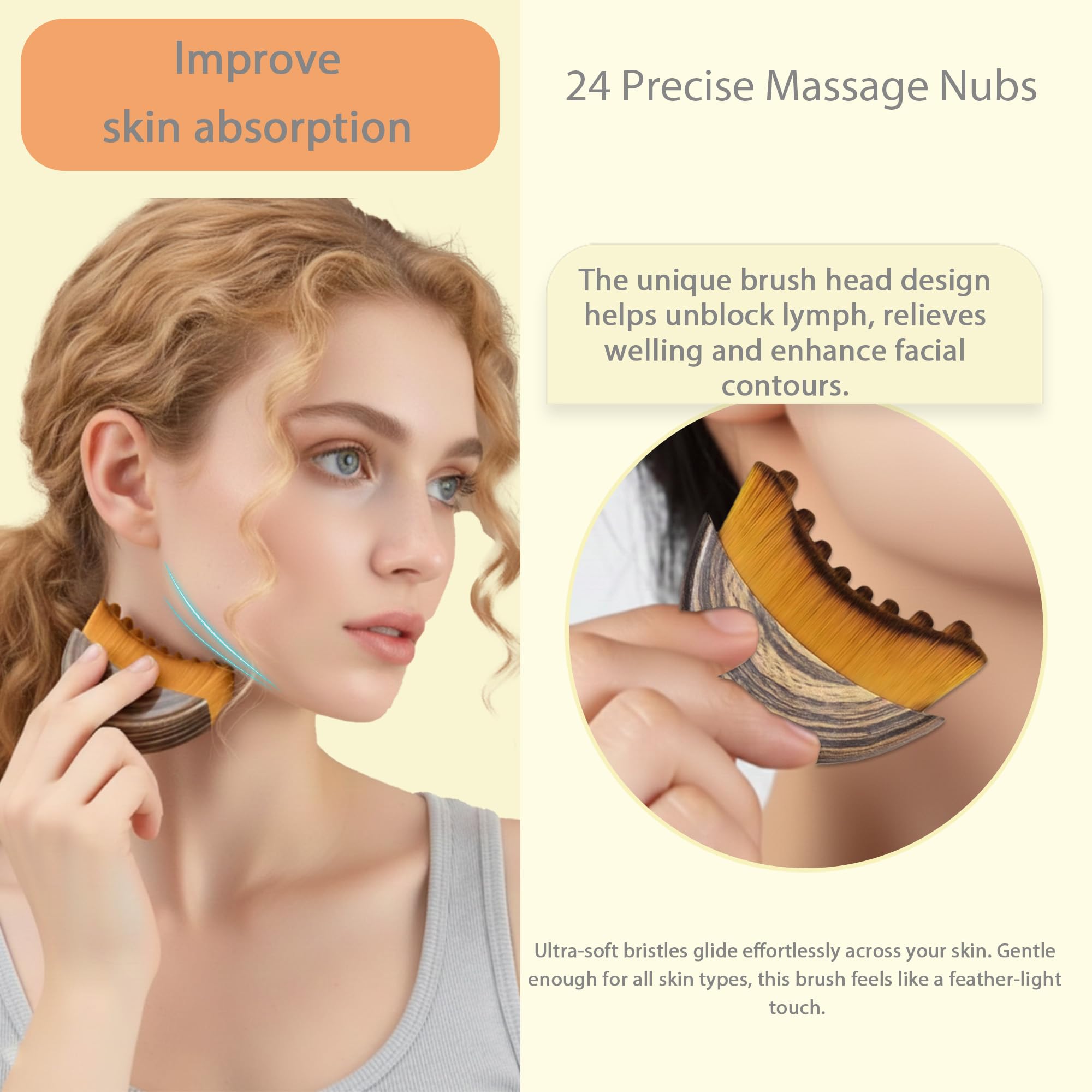 1 Brosse de massage lymphatiqu - Makeup Beauty Ro avis et prix