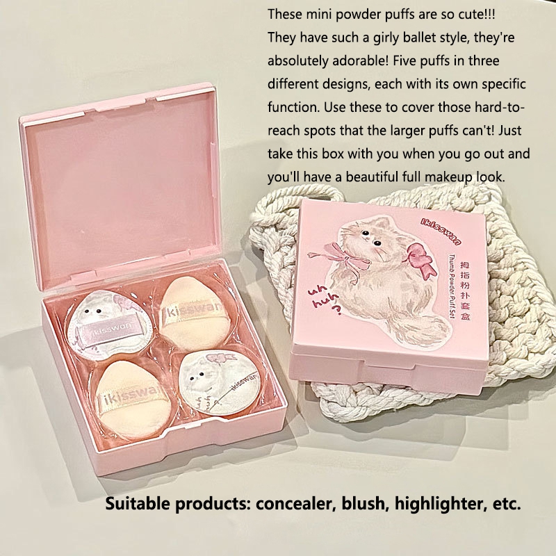 Lot de 5 mini éponges à doigts - Makeup Beauty Set avis et prix