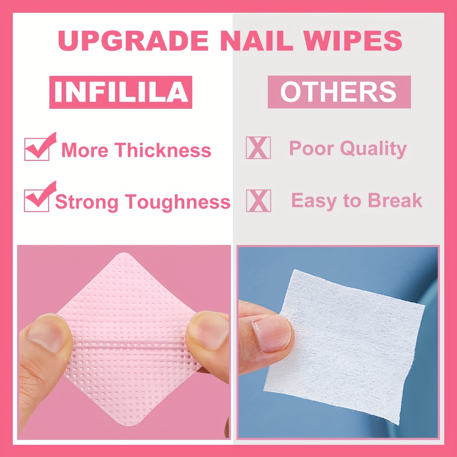 20/600 pièces lingettes à ongl - Gel Nail Polish avis et prix