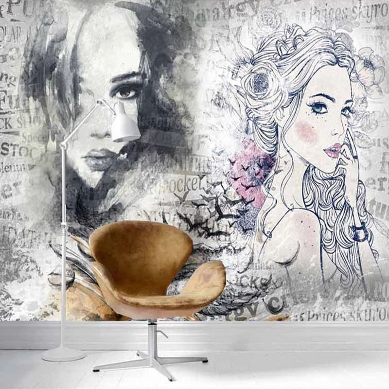Papier peint mural 3D personna - Makeup Beauty House avis et prix