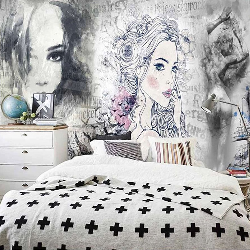 Papier peint mural 3D personna - Makeup Beauty House avis et prix