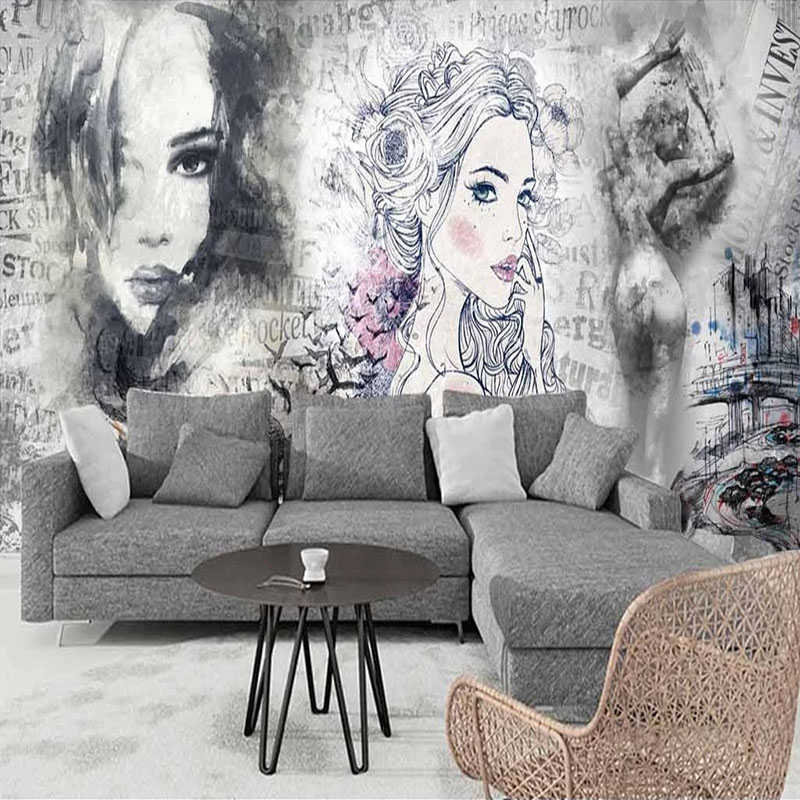 Papier peint mural 3D personna - Makeup Beauty House avis et prix