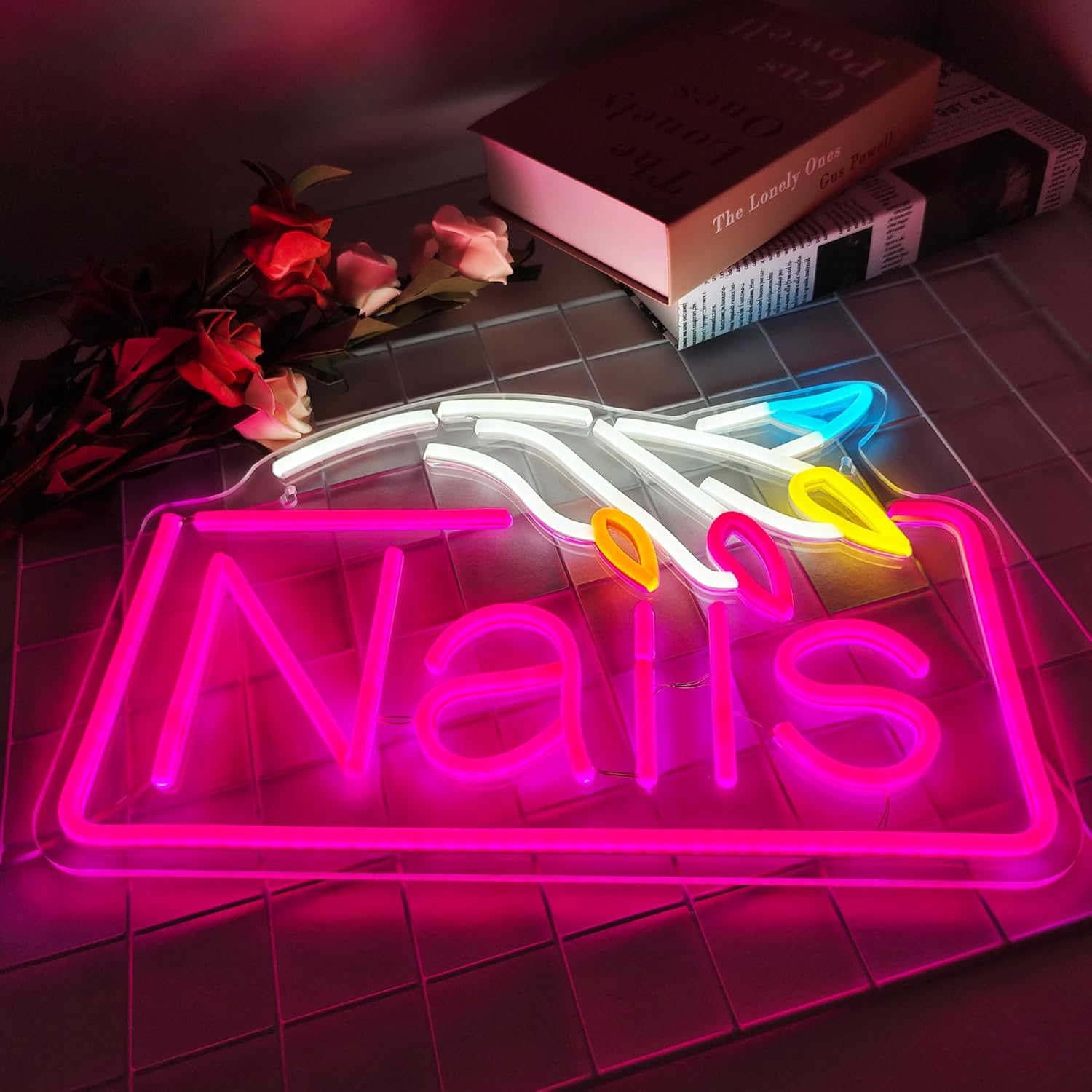 Enseigne néon « Nails » – Lumi - Beauty Makeup Store avis et prix
