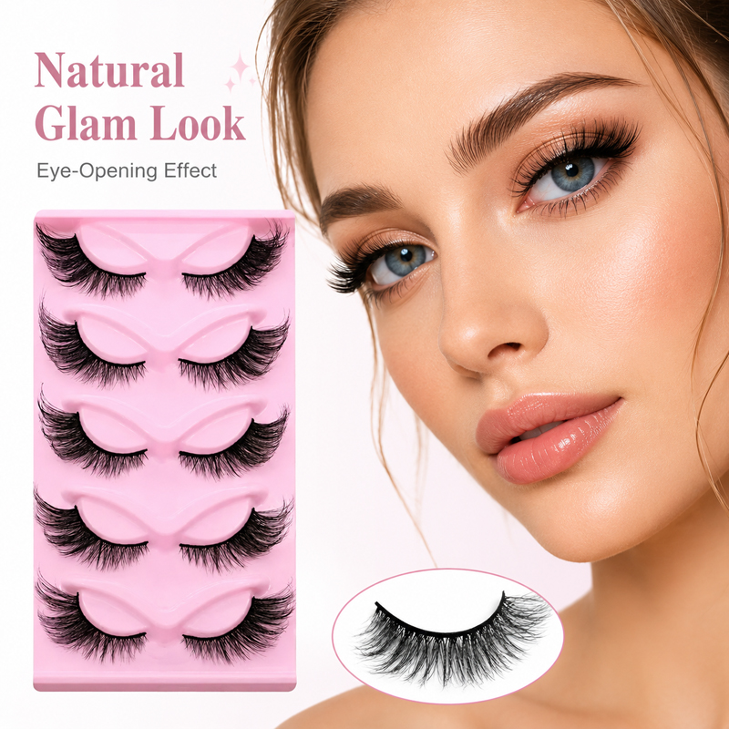 5 paires, 2 styles, faux cils  - Beauty Makeup Look avis et prix
