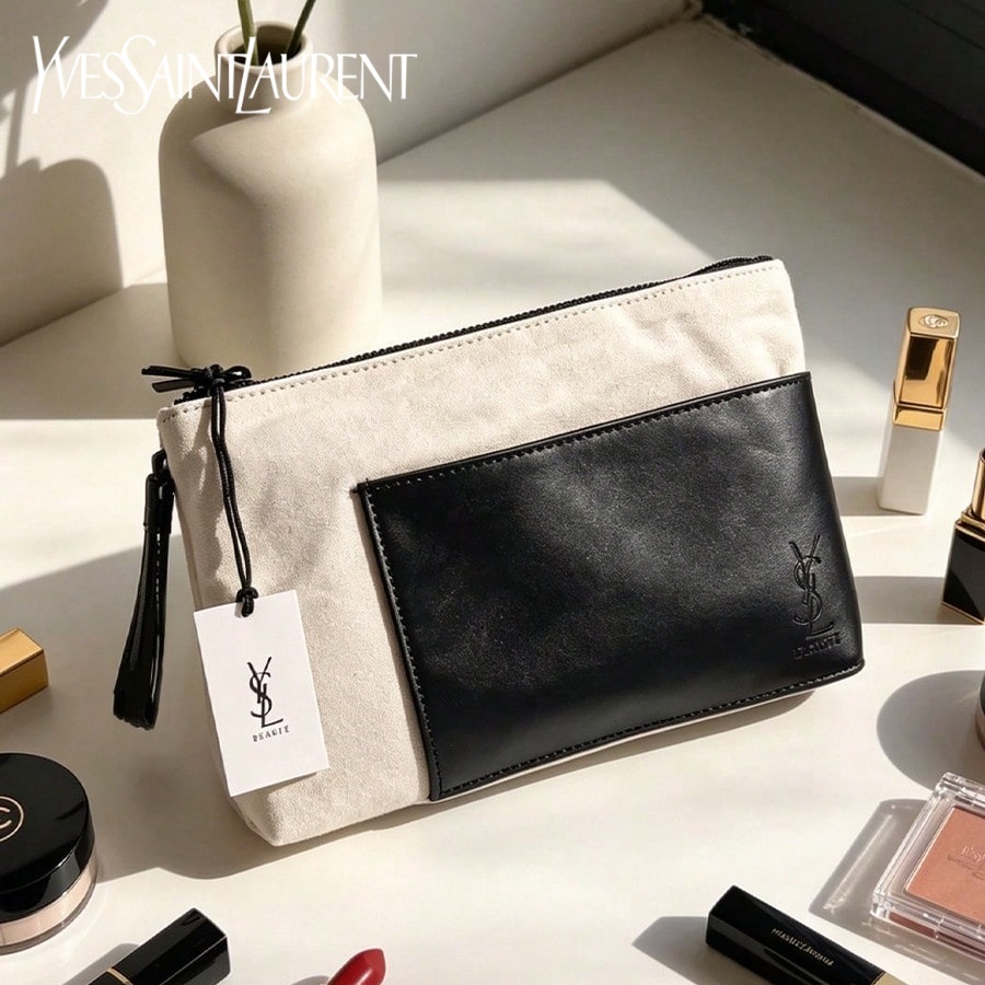 Sac YSL Yves Saint Laurent, él - Ysl Beauty Makeup Bag avis et prix