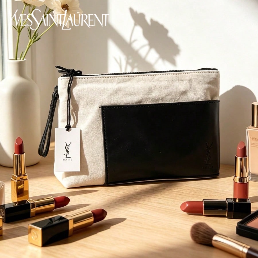 Sac YSL Yves Saint Laurent, él - Ysl Beauty Makeup Bag avis et prix