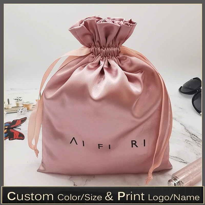 Sacs à cordon en satin avec lo - Makeup Beauty House avis et prix